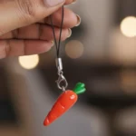 Cute Carrot Shape Mobile Holding Strap | Mobile Hand Chain | Trending Keychain Charm - Image 3