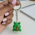 Cute Green Frog Keychain Mini Cartoon Frog Key Ring for Bags & Keys | Trendy Gift Item - Image 2